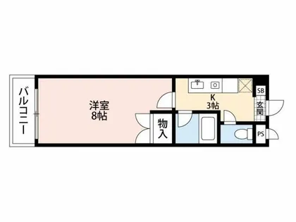 ルネッサンスTOEIもりつね【3階】の間取り