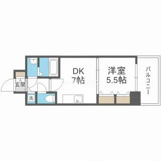 PHOENIX難波EAST【8階】の間取り