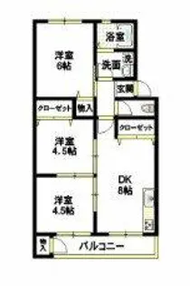 高木マンション【2階】の間取り