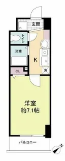 エスリードコート難波ウエスト【5階】の間取り