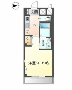 ラ・プラース古出来【3階】の間取り