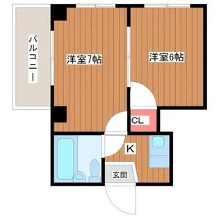 サンシャインMKM東小橋【7階】の間取り