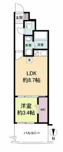 セレニテ堺筋本町プリエ【12階】の間取り