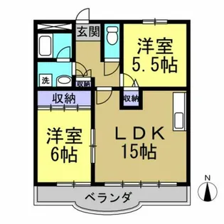 サンモールⅢ【3C号室】の間取り