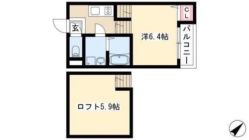 パルティーレ【1階】の間取り
