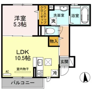 ソシアフローラ【1階】の間取り