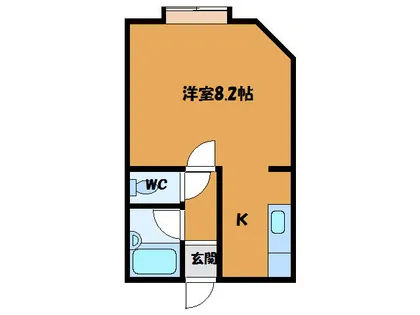 ルシール陣川【204号室】の間取り