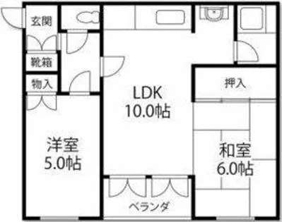 アパルトマンK【4階】の間取り