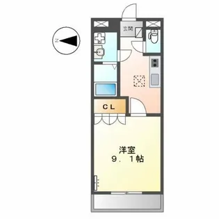 グランデール栄【1階】の間取り