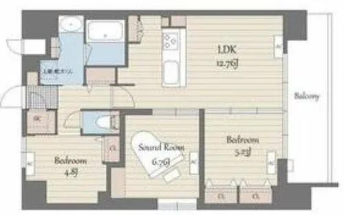S-RESIDENCE天満橋ar【14階】の間取り