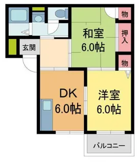 メゾンベール千歳【202号室】の間取り