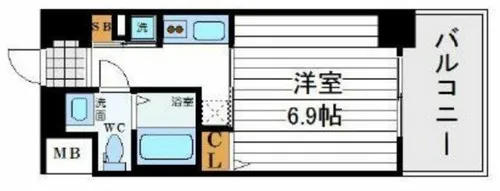 エイペックス北梅田【2階】の間取り