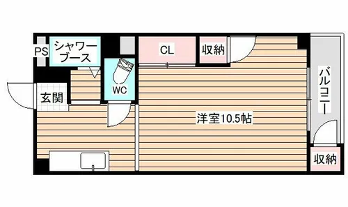 桜島住宅【4階】の間取り