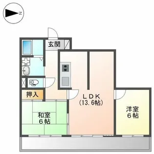 日商岩井丸の内ハイツ【803号室】の間取り