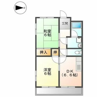シャンポール花の木【301号室】の間取り