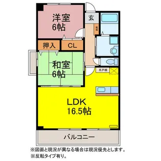 ガーデンコートKOTANI【305号室】の間取り