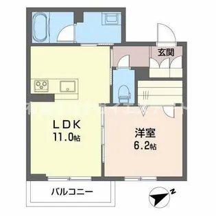 西脇市下戸田(コンフォーザ下戸田)【103号室】の間取り