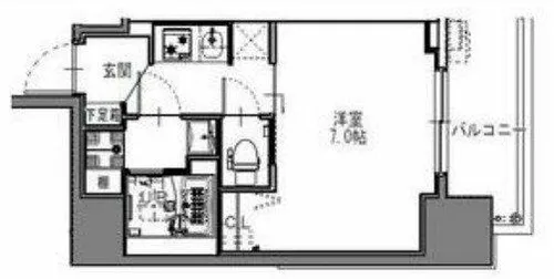 S-RESIDENCE難波大国町Deux【9階】の間取り
