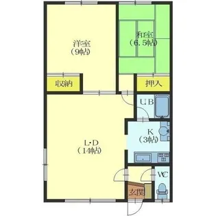 N happinessⅠ【201号室】の間取り