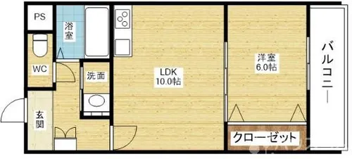 サンロイヤルハイツ【3階】の間取り