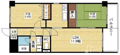 グランドアーバン【2階】の間取り