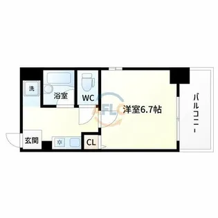サンイースト江坂【3階】の間取り