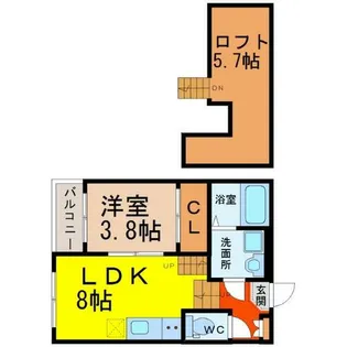 BRIX(ブリックス)【1階】の間取り