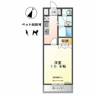 サンメモリー【1階】の間取り