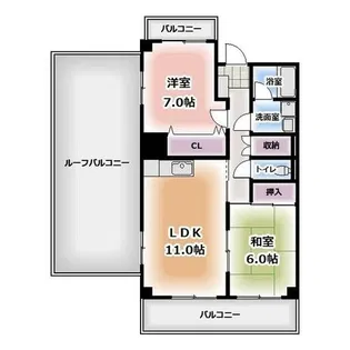 マーベラスⅠ【602号室】の間取り