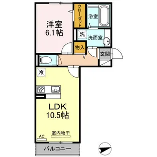 Polonia Kokura-kita【2階】の間取り