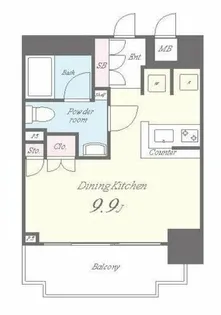 セイワパレス京橋コルティーレ【6階】の間取り