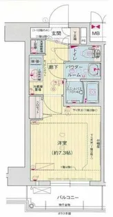 ララプレイス四天王寺前夕陽ヶ丘プルミエ【2階】の間取り