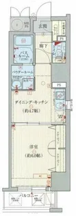 エステムコート心斎橋EASTⅢエクシード【14階】の間取り