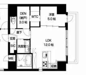LaCASA上汐【3階】の間取り