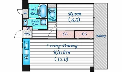 ロベリア弐番館【4階】の間取り