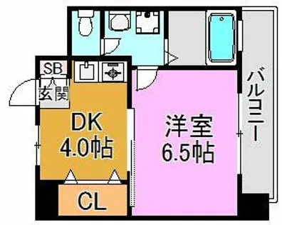 ミフネセントラルベア【5階】の間取り