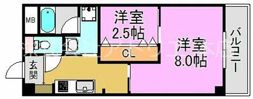 K・Bld【3階】の間取り