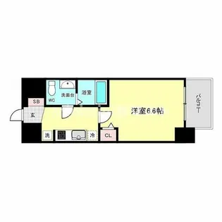 エグゼ大阪CITYアインツ【901号室】の間取り