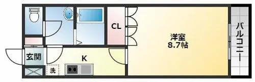 ルミナス松山【2階】の間取り