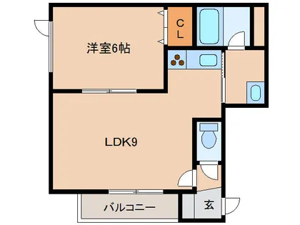北海道函館市深堀町【アパート】の間取り