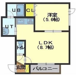 ソニック深堀【202号室】の間取り