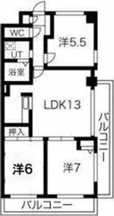 ヒルトップ井上【4階】の間取り