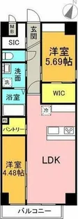 アーチレジデンス川名駅前【9階】の間取り