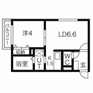 北海道札幌市手稲区手稲本町一条2丁目【マンション】の間取り