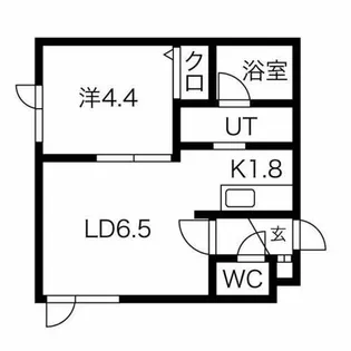 アークコート北27条Ⅱ【204号室】の間取り