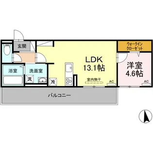 D-room中二十町【2階】の間取り