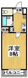 白鷺TKハイツ1号館【3階】の間取り