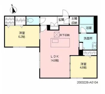 アルアミスタ プルミエ【1階】の間取り