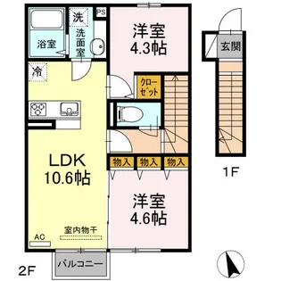 Forest river【2階】の間取り