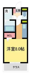 フォレストコート逆瀬川【202号室】の間取り